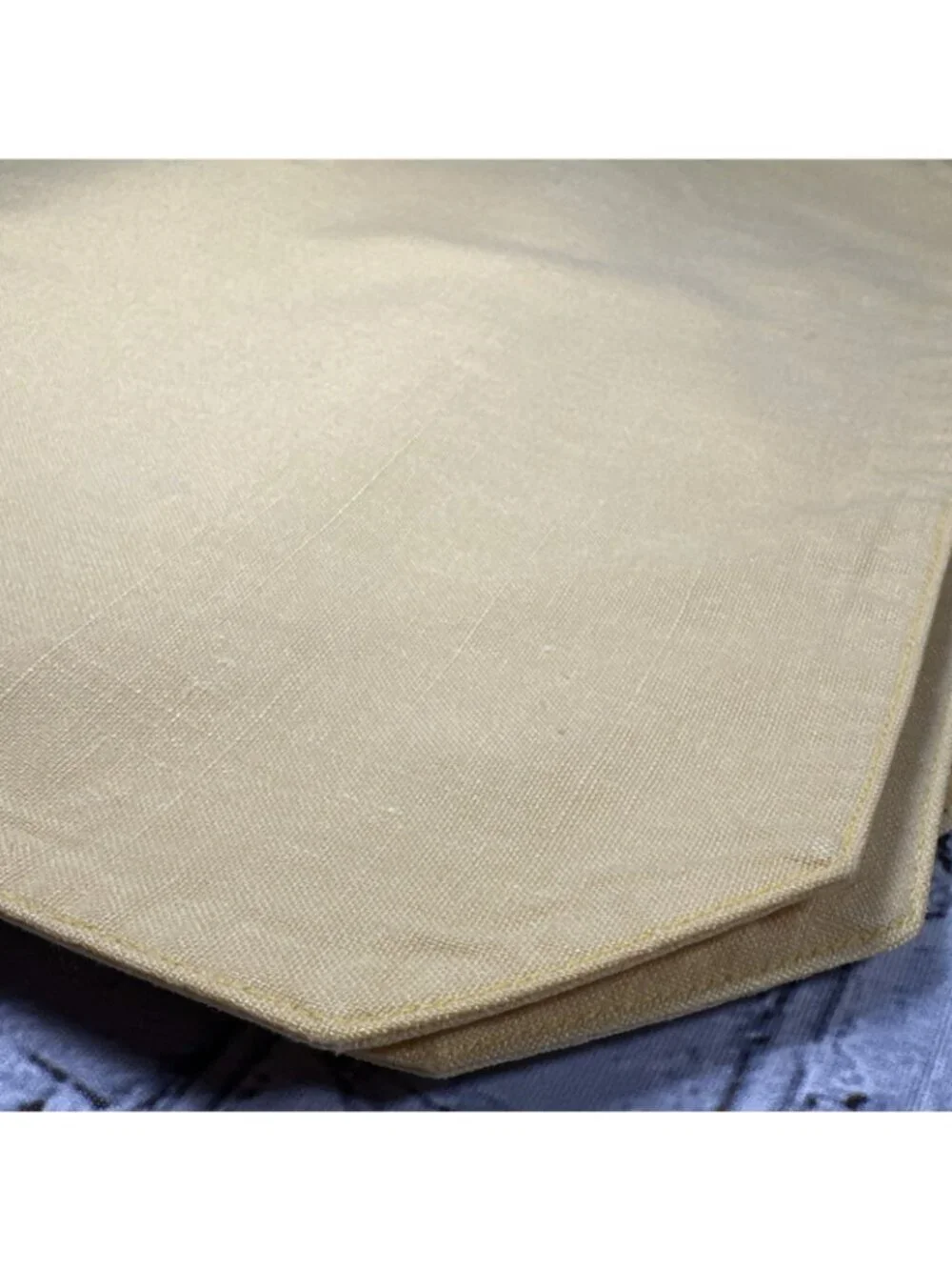 Set Of 12 Octagon Butter Yellow Placemats 12”x13”